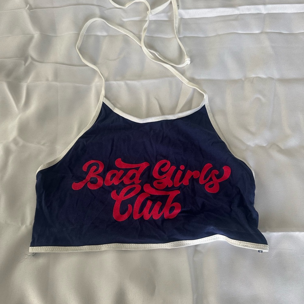 ASOS Navy and White Top